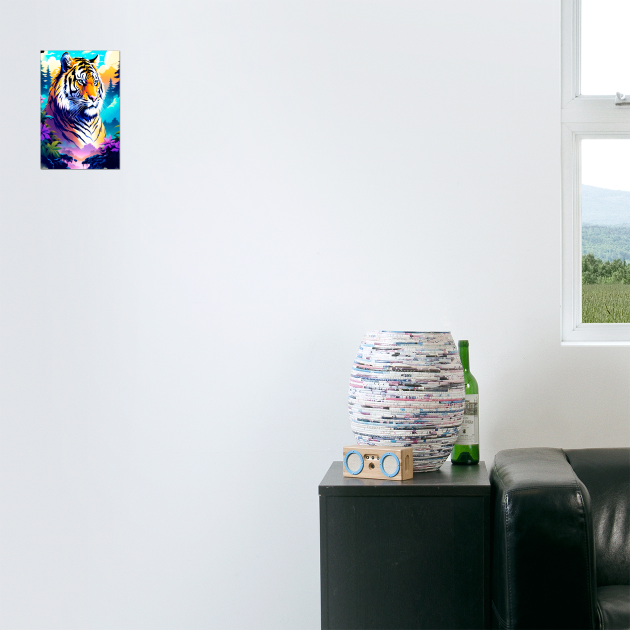 Tiger in the Mountains and Forests by BirdsnStuff